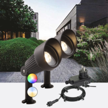  - Focus Plus set, 2x chytrý zahradní reflektor, kabel, trafo, Garden Lights 