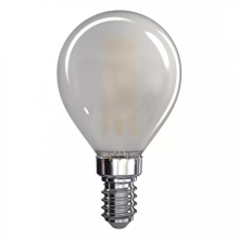  - LED žárovka Filament Mini Globe matná 4W E14 teplá bílá, Emos