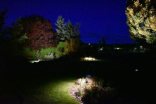 Realizace osvětlení zahrady, dekorativní osvětlení 