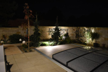 Zahradní osvětlení 12V u terasy a bazénu 