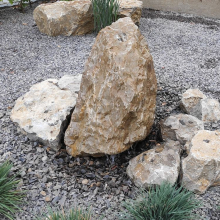 Zahradní fontána přírodní lomový kámen 